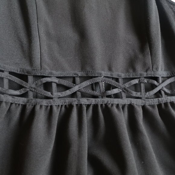 Black Dress with Cutout - Picture 3 of 4